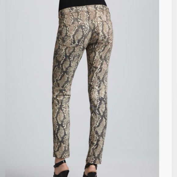 DL1961 Emma Legging Jean's Jagger New Snake Print, Grey and White, Sz 26 - Picture 2 of 15